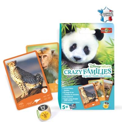 Disney Nature - Le Jeu de 7 Familles des Animaux - Crazy Families | Jeux éducatifs