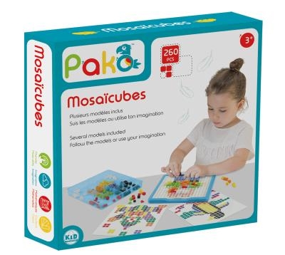 Pakö - Mosaïcubes 260pcx | Motricité fine et globale