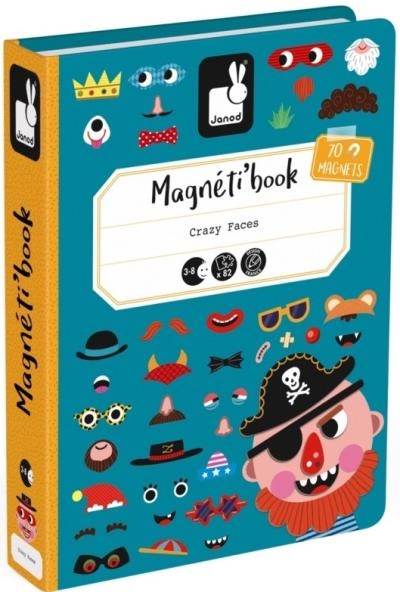 Magnetibook - Visages Garçons (Crazy Faces) | Jeux magnétiques