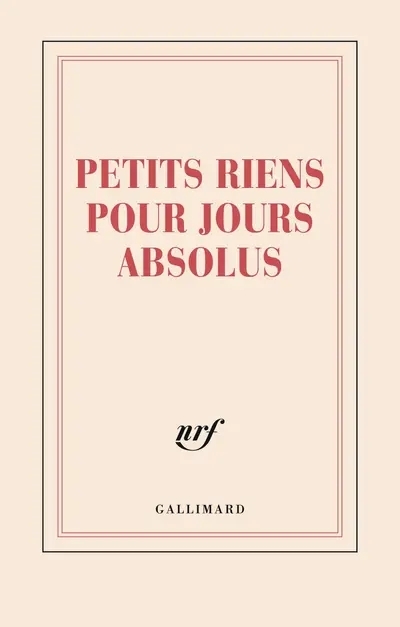 CARNET LIGNE - Petits riens pour jours absolus | Papeterie fine