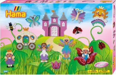 Hama - 6000 Billes - MIDI Boîte Cadeau Géante Château (MIDI Giant Gift Box Castle) | Hama