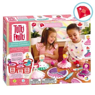 Pâte à modeler Tutti Frutti - Princesses scintillantes (bte large) | Pâte à modeler