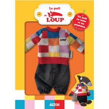 Tenue le pull de Loup - Un pull en laine et un pantalon | Peluche et marionnette