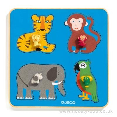 Puzzle en bois - Famille de la jungle | Puzzle en bois