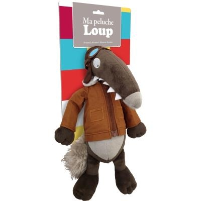 Peluche Loup aviateur | Peluche et marionnette