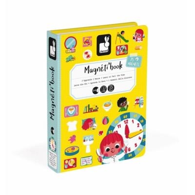 Magnetibook - J'apprends l'heure | Jeux magnétiques