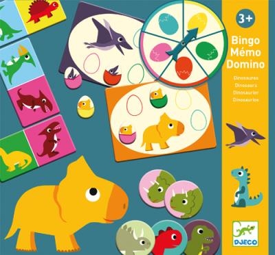 Bingo mémo domino - Dinosaures | Logique