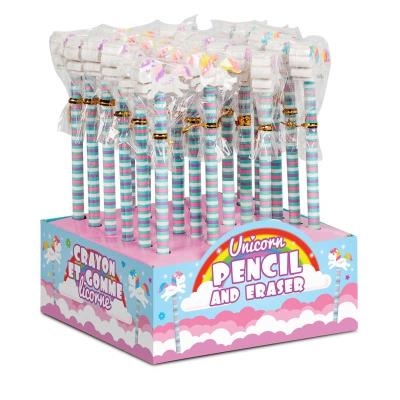 Licorne - Crayon et efface (assortis) | Cadeau