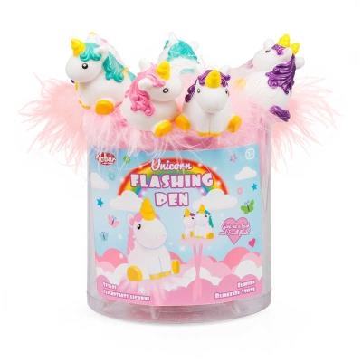 Stylo licorne clignotant (assortis) | Cadeau