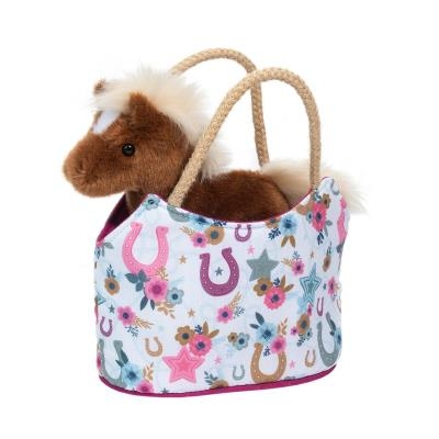 Peluche cheval dans un sac | Peluche et marionnette