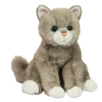 Peluche - Chat gris Rita | Peluche et marionnette