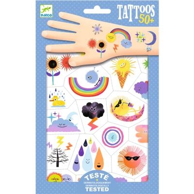 Tatouages - Emojis météo | Tatouage temporaire