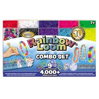 Rainbow Loom - Ensemble de 4000+ élastiques | Bricolage divers