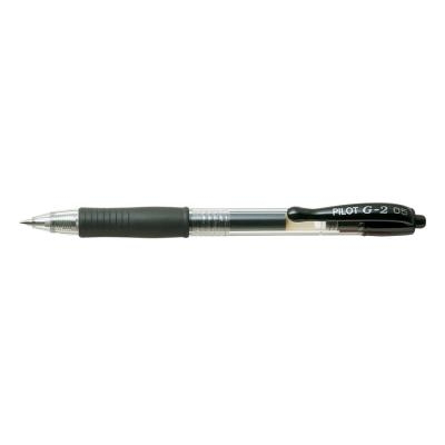 Stylo à gel rétractable G2 0,5 mm de Pilot® NOIR | Stylos