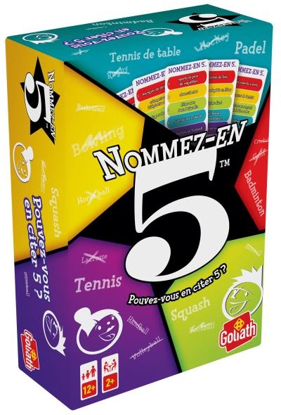 Nommez-en 5 Version française | Jeux pour la famille 