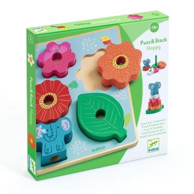 Puzz & Stack Happy | Puzzle en bois