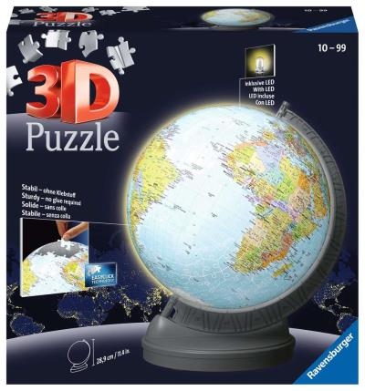 Casse-tête 3d 548 - globe illuminé | Casse-têtes