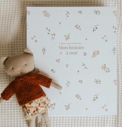 Livre de bébé - Floral Beige | 