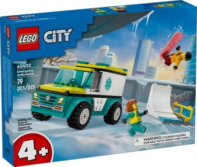 LEGO - City : L’ambulance d’urgence et le surfeur des neiges | LEGO®