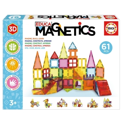 Magnetics - 61 pièces | Jeux magnétiques