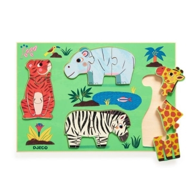 Puzzle bois / Coucou Tigre | Puzzle en bois