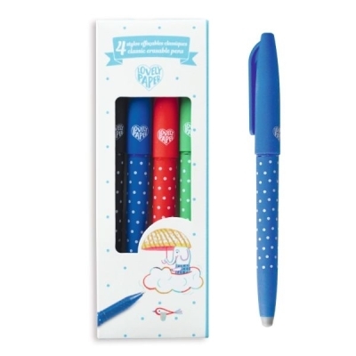 4 Stylos effaçables classique | Stylos