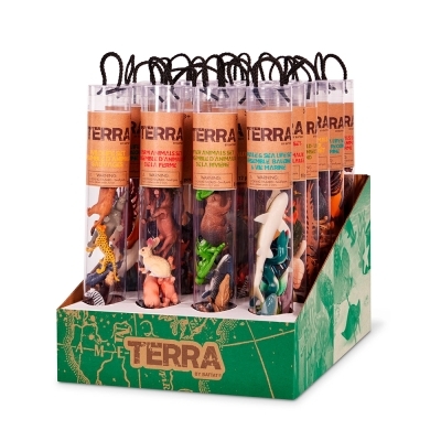 Terra - Animaux en tubes de 12" assortis | Jeux collectifs & Jeux de rôles