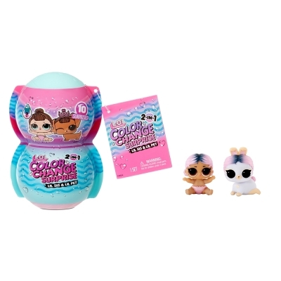 Color Change Surprise - Poupée Tout-petit petite soeur et petit animal, assortiment | Poupées et accessoires