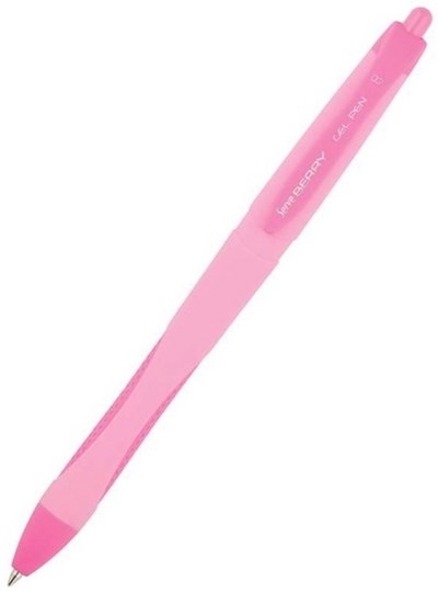 Stylo rétractable BERRY 0.7mm couleur rose pâle | Stylos