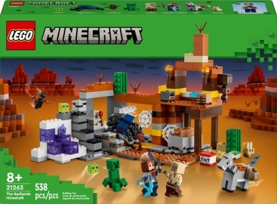 Lego - Minecraft : Le puits de mine des Badlands | LEGO®