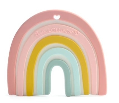 Anneau de dentition en silicone simple - Arc-en-ciel | Bébé (18 mois & moins)