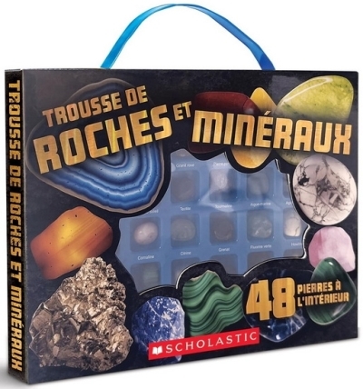 Trousse de roches et minéraux - 48 pierres | Science et technologie