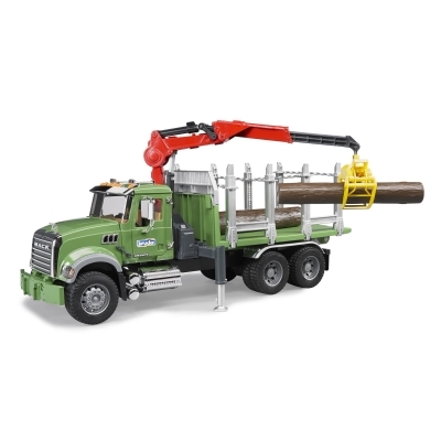Camion de transport de bois granite Mack avec trons d'arbres [CUEILLETTE EN MAGASIN SEULEMENT] | Jeux collectifs & Jeux de rôles
