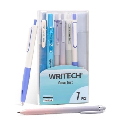 Ensemble d'écriture 7pcs - Ocean Mist (bleu) | Stylos