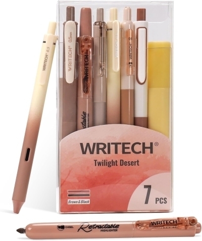 Ensemble d'écriture 7pcs - Twilight Desert (brun) | Stylos