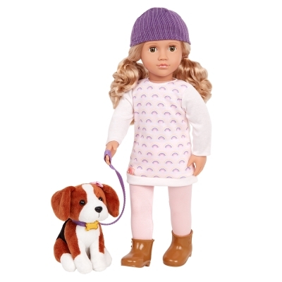 Poupée & animal OG - Ember 46 cm et Elsie 15 cm | Poupées et accessoires