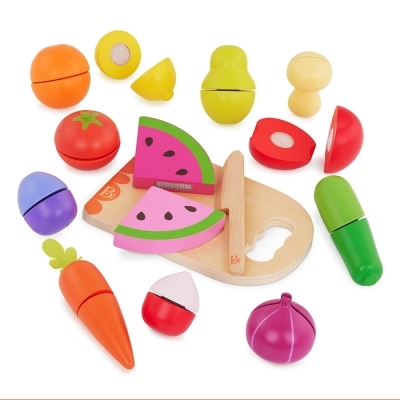 B.Woody-Ens de fruits & Légumes Chop 'N' Play, bois | Jeux collectifs & Jeux de rôles