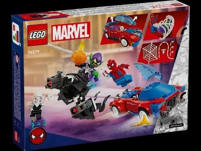 LEGO : Marvel - La voiture de course de Spider-Man et le bouffon vert venomisé | LEGO®