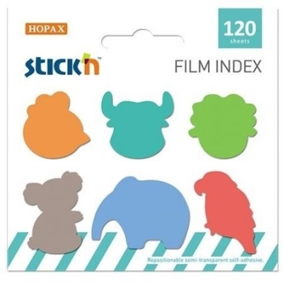 120 LANGUETTES FILM INDEX ANIMAUX | Papier,cahiers, tablettes, factures, post-it