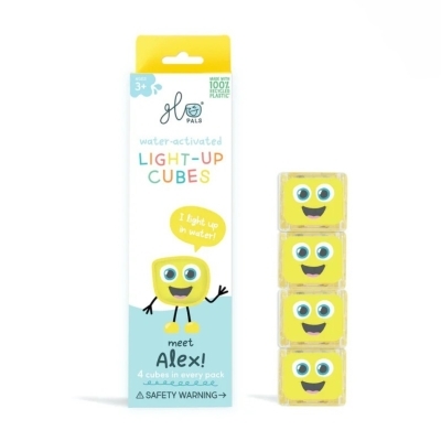 Glo Pals - Cubes lumineux - Alex (jaune) | Jeux pour le bain