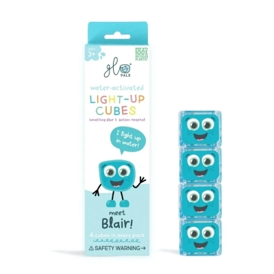 Glo Pals - Cubes lumineux - Blair (bleu) | Jeux pour le bain