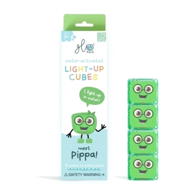 Glo Pals - Cubes lumineux - Pippa (vert) | Jeux pour le bain