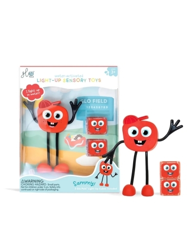 Glo Pals - Personnage lumineux - Sammy (rouge) | Jeux pour le bain