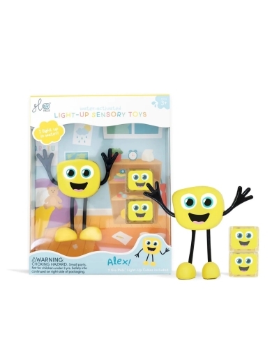 Glo Pals - Personnage lumineux - Alex (jaune) | Jeux pour le bain