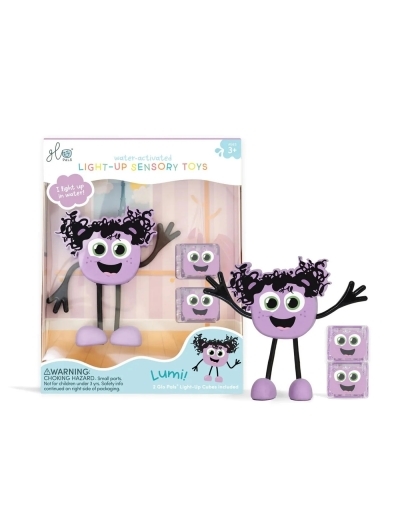 Glo Pals - Personnage lumineux - Lumi (mauve) | Jeux pour le bain