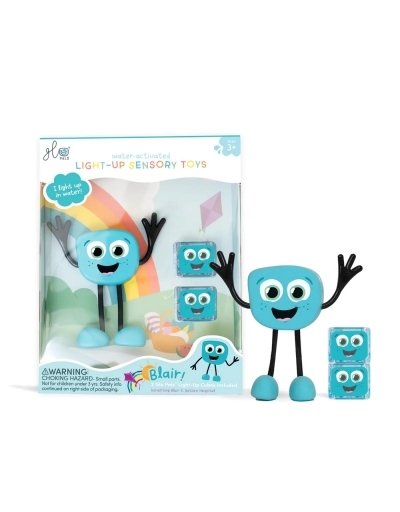 Glo Pals - Personnage lumineux - Blair (bleu) | Jeux pour le bain