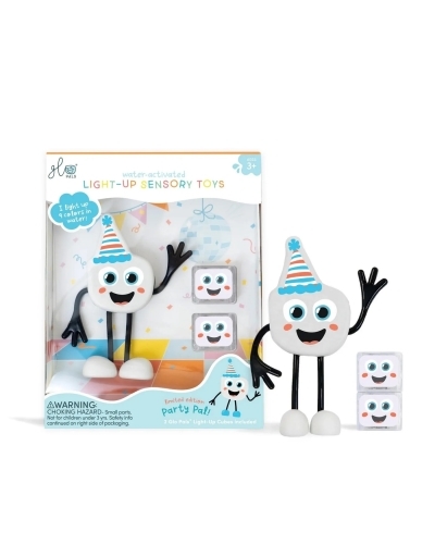 Glo Pals - Personnage lumineux - Party Pal (blanc) | Jeux pour le bain