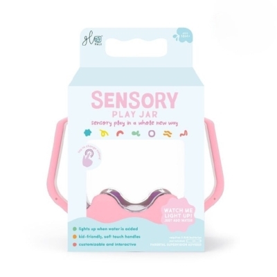 Glo Pals - Bocal de jeux sensoriels - Rose | Solutions sensorielles