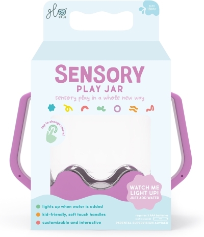 Glo Pals - Bocal de jeux sensoriels - Mauve | Solutions sensorielles