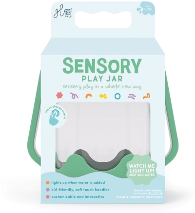 Glo Pals - Bocal de jeux sensoriels - Vert | Solutions sensorielles